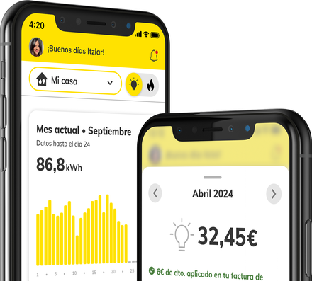 MASMOVIL LUZ y GAS - Con la  app de<br/> MASMOVIL LUZ y GAS optimiza tus gastos ya