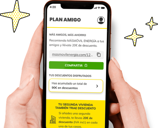 MASMOVIL ENERGÍA - Recomiéndanos a través de nuestra App