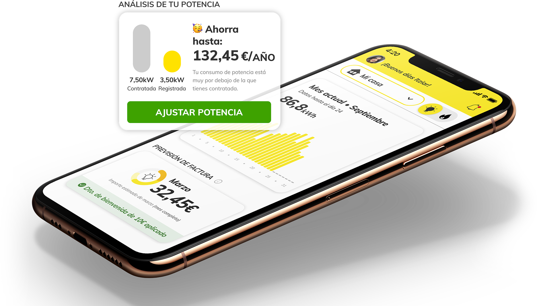 MASMOVIL ENERGÍA - Ahorrar en potencia es ahorrar en factura